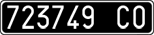 License plate of Italy, Cars (1927 year series)