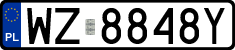 License plates of Poland, Regular car plates