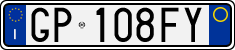 License plate of Italy, Cars (1994 year series)