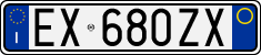 License plate of Italy, Cars (1994 year series)