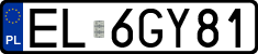 License plates of Poland, Regular car plates