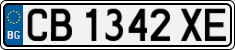 License plate of Bulgaria, Cars
