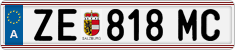 License plate of Austria, Regular plates