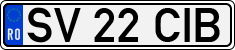 License plate of Romania, Regular plates