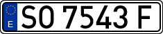 License plates of Spain, 1971 year series