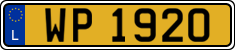 License plate of Luxembourg, 2003 year system