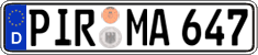German license plate, Regular plates