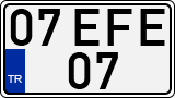 License plate of Turkey, Regular plates