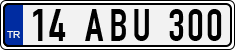 License plate of Turkey, Regular plates