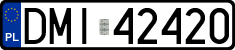 License plates of Poland, Regular car plates