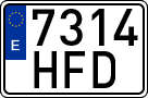 License plates of Spain, Ordinary (2000)