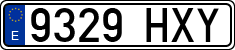 License plates of Spain, Ordinary (2000)