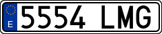License plates of Spain, Ordinary (2000)