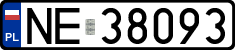 License plates of Poland, Regular car plates