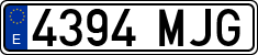 License plates of Spain, Ordinary (2000)