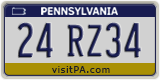 Pennsylvania, Vanity Plates