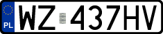 License plates of Poland, Regular car plates