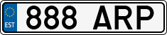 License plate of Estonia, Regular car plates
