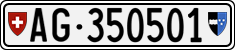 License plate of Switzerland, Cars