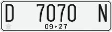 License plate of Indonesia, Regular plates