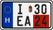 license plates of Hungary, Temporary (2022)