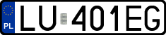 License plates of Poland, Regular car plates