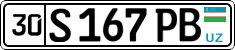 License plate of Uzbekistan, Private owners