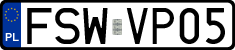 License plates of Poland, Regular car plates