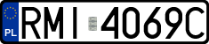 License plates of Poland, Regular car plates