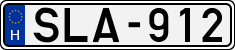 license plates of Hungary, Cars (1990)