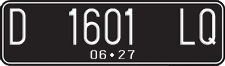 License plate of Indonesia, Regular plates