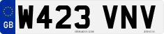 License plate of the United Kingdom, 1983 year system