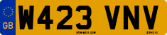 License plate of the United Kingdom, 1983 year system