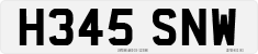 License plate of the United Kingdom, 1983 year system