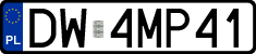License plates of Poland, Regular car plates