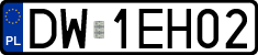 License plates of Poland, Regular car plates