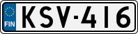 License plate of Finland, Cars
