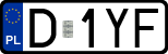 License plates of Poland, Regular car plates