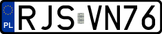 License plates of Poland, Regular car plates