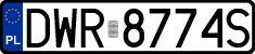 License plates of Poland, Regular car plates