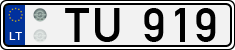 License plate of Lithuania, Trailers