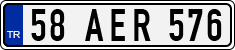 License plate of Turkey, Regular plates