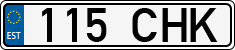 License plate of Estonia, Regular car plates