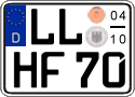 German license plate, Seasonal plates