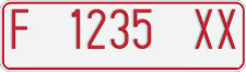 License plate of Indonesia, Temporary
