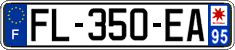 French license plate, SIV (ordinary)