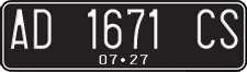 License plate of Indonesia, Regular plates