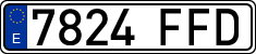License plates of Spain, Ordinary (2000)