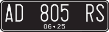 License plate of Indonesia, Regular plates