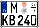 German license plate, Seasonal plates